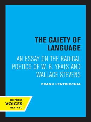 cover image of The Gaiety of Language